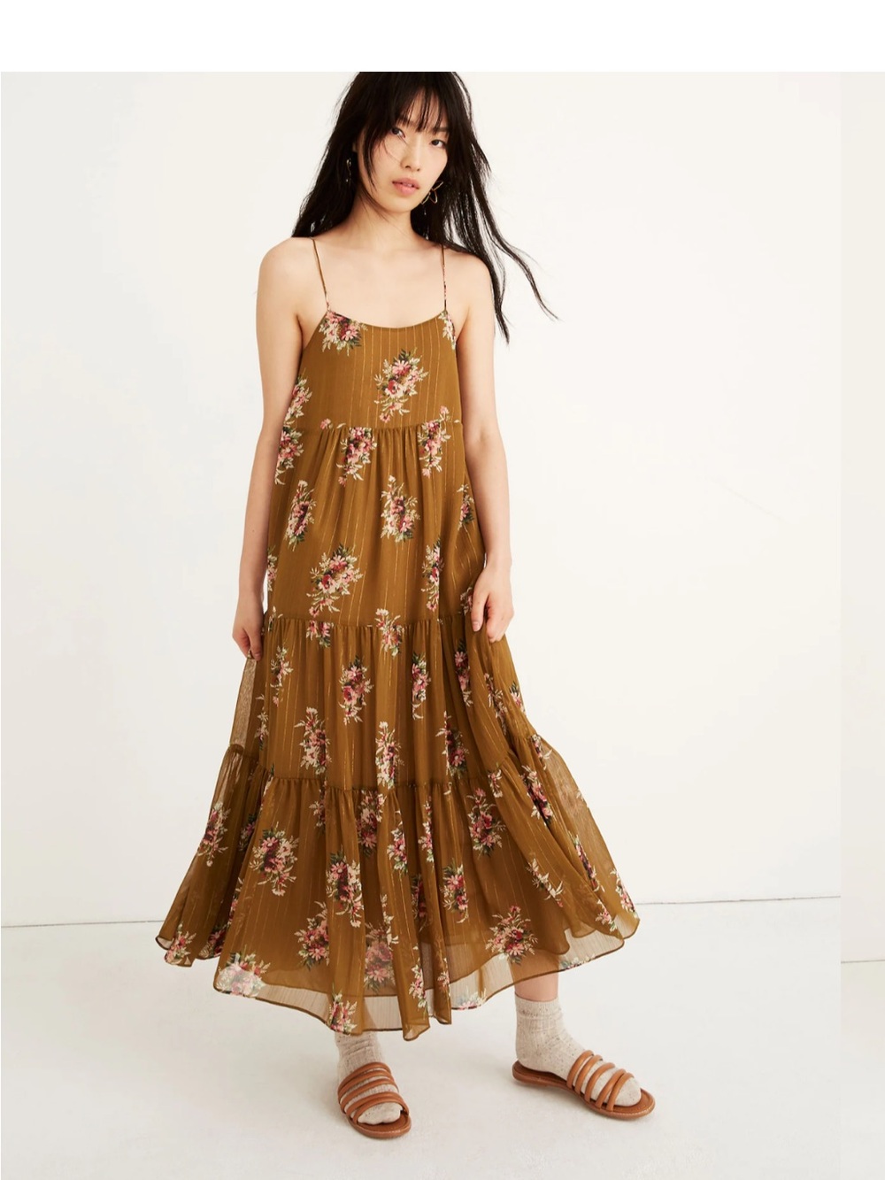 Madewell Floral Tiered Maxi Dress